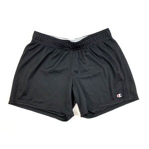 Champion Women Mesh Shorts Size XS Black Elastic Waist